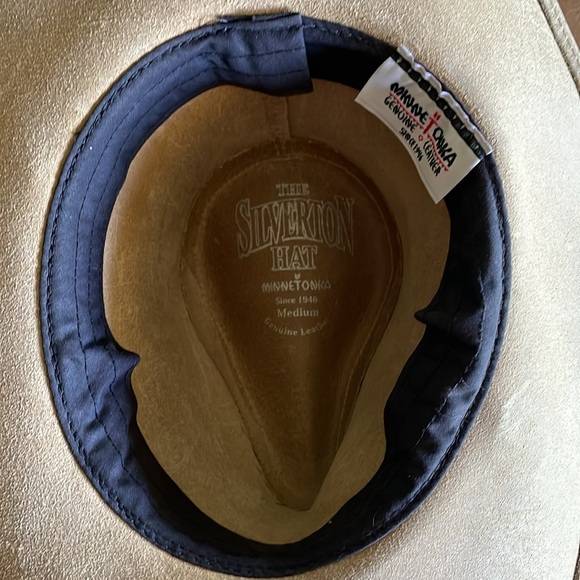 Vintage Minnetonka Leather Hat M - Picture 5 of 15